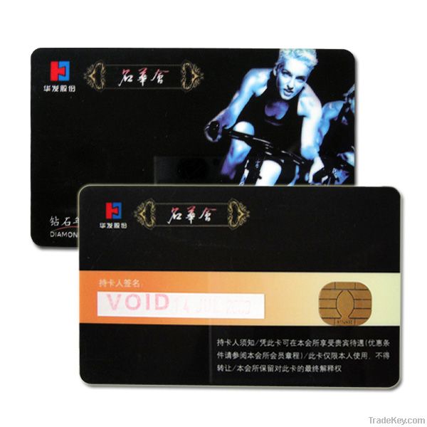 plastic standard magnetic stripe card