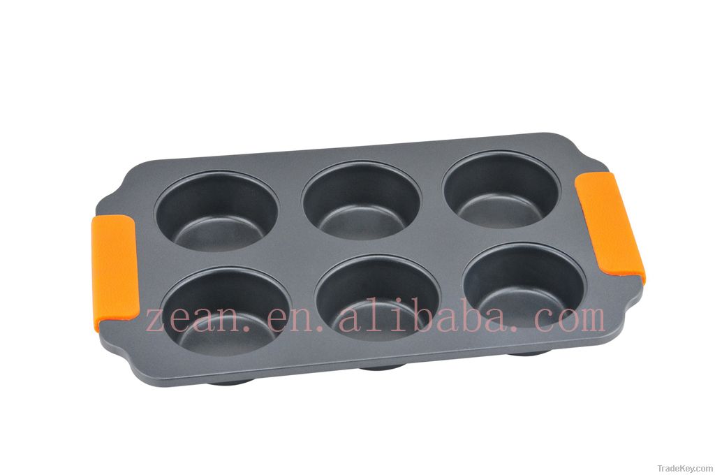 bakeware non stick 6 cup muffin cupcake pan