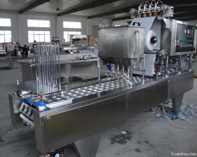 cup filling & sealing machine