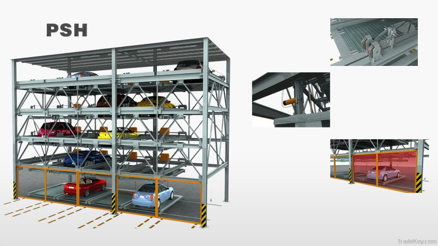 Lift-sliding Parking System PSH-RH