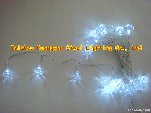 LED Light Chain With Diamond Decoration