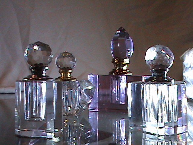 crystal perfume bottle