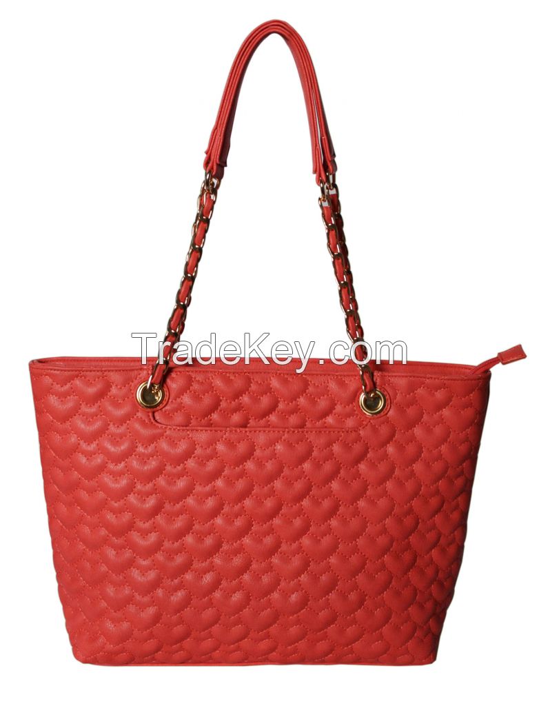 2015 Heart Quilted Shoulder Fashion Handbag (ZX116)