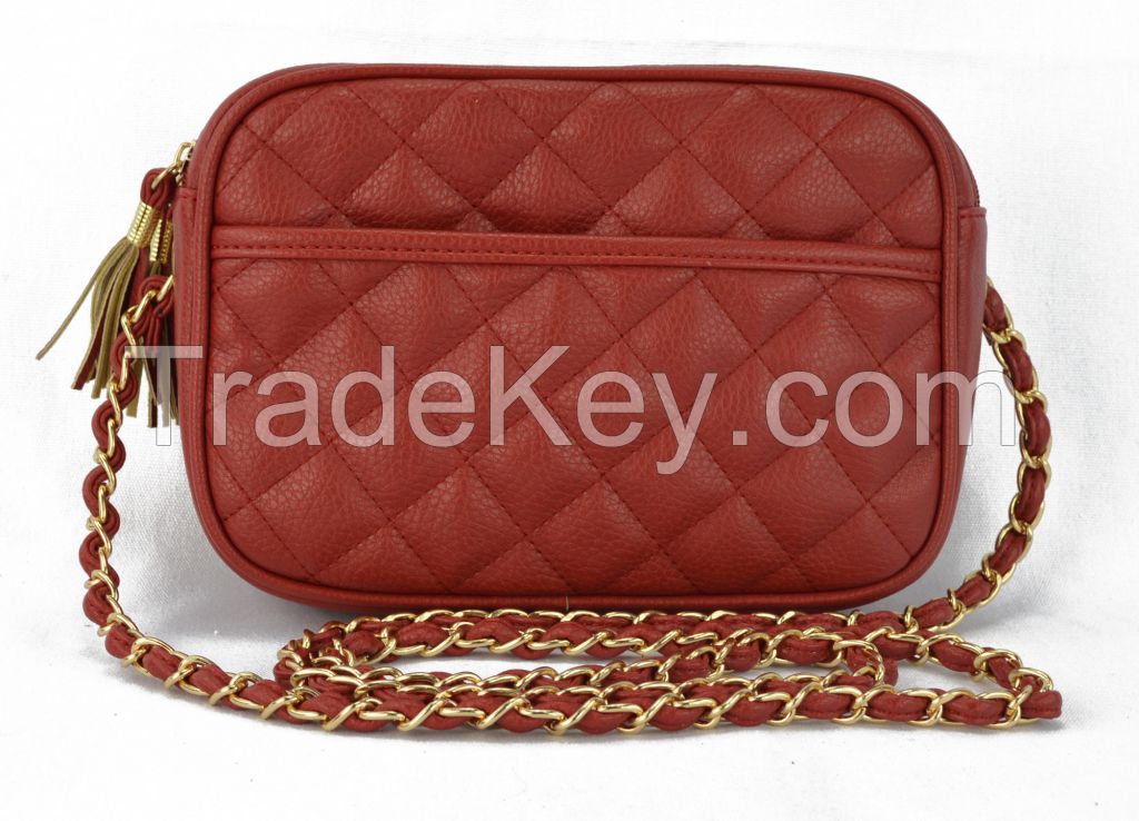 Hot Selling Quilted Crossbody with Chain Strap Fashion Lady Handbag