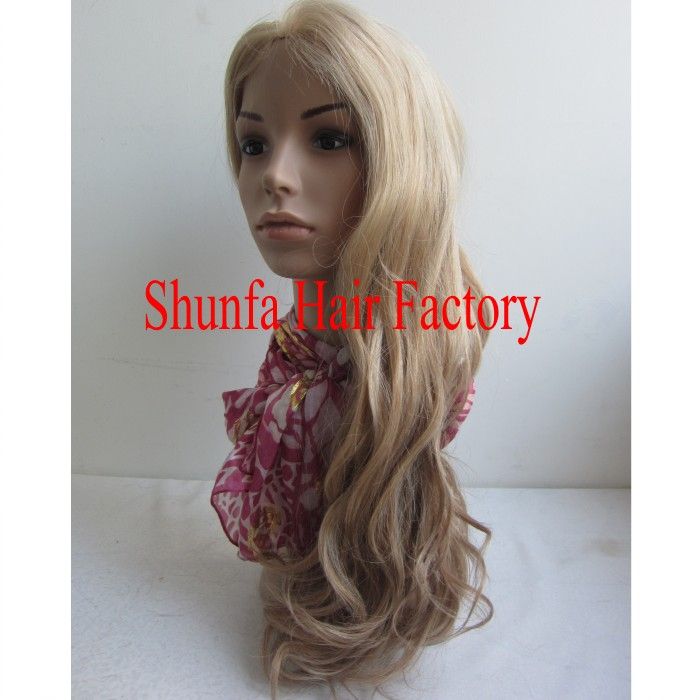 brazilian human hair beautiful wave  full lace wigs