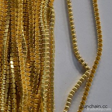 Close cup chain , D style cup chain, brass chain