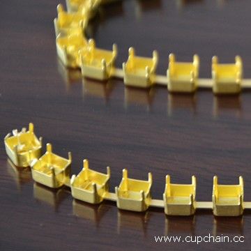 square cup chain, empty cup chain