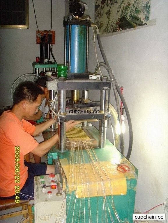 Chaton fixing machine, cup chain stone setting machine