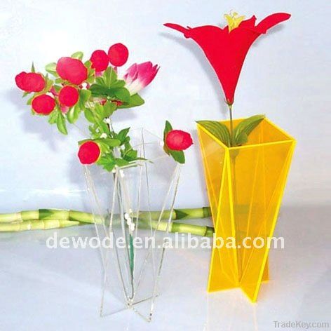 acrylic flower vase, gift