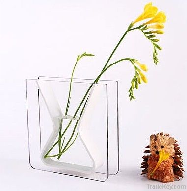 Acrylic Flower Vase, colorful