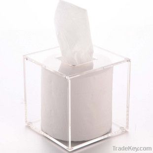 Acrylic Tissue box, desk napkin box