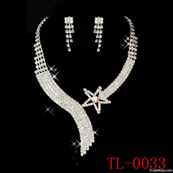 Fashion bridal necklace jewelry necklace set