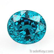 fashionable round cz gem stone