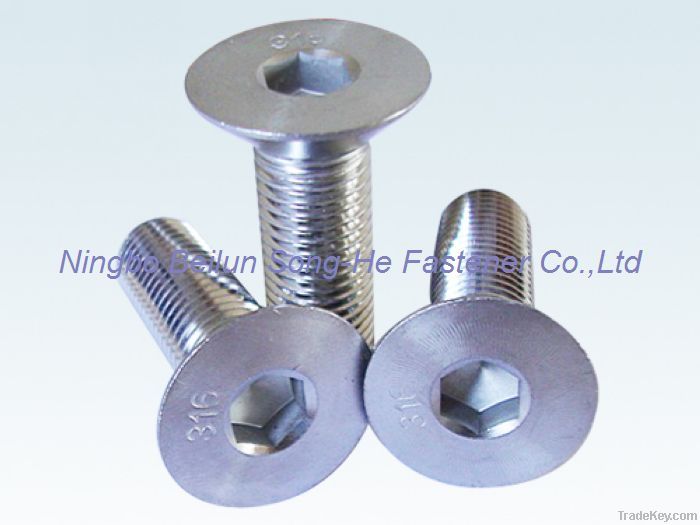 Hexagon socket coutersunk head screws, DIN7991, ISO10642