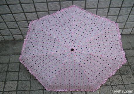 3-fold Umbrella, Ideal for Promotional Purposes, Made of Metal/Polyest