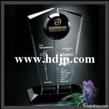 Nice crystal trophy award