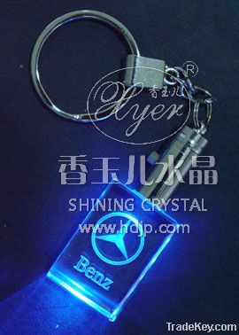 3D laser crystal key chain