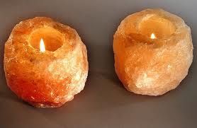 Salt Tea light candle