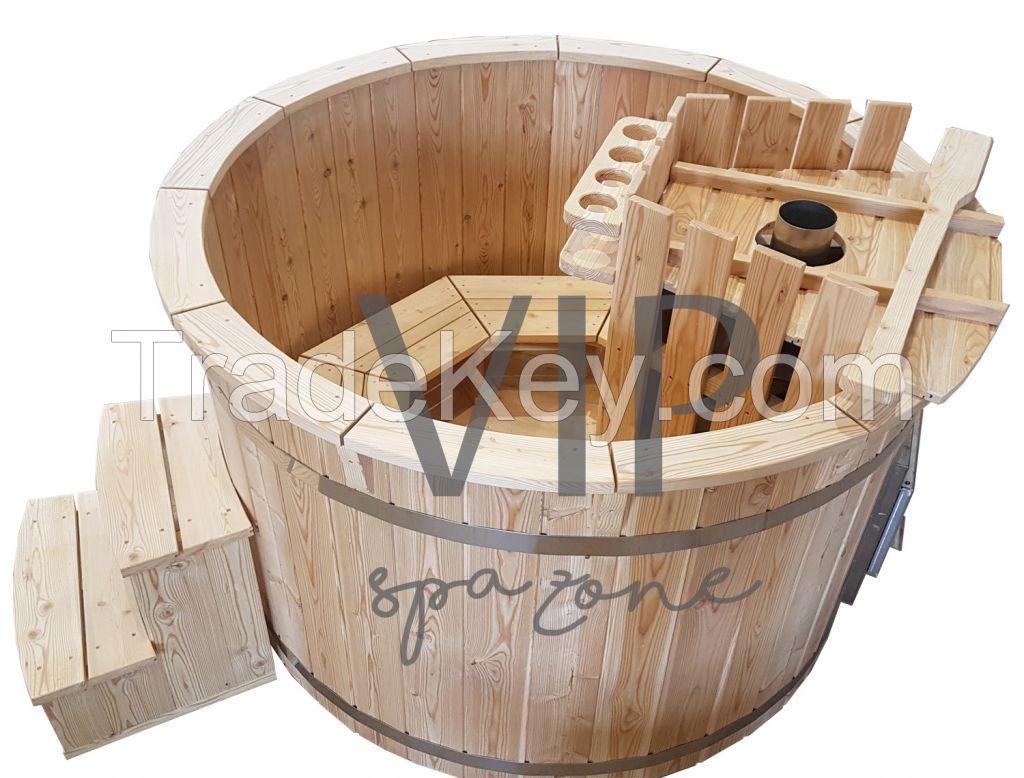 Wooden hot tub