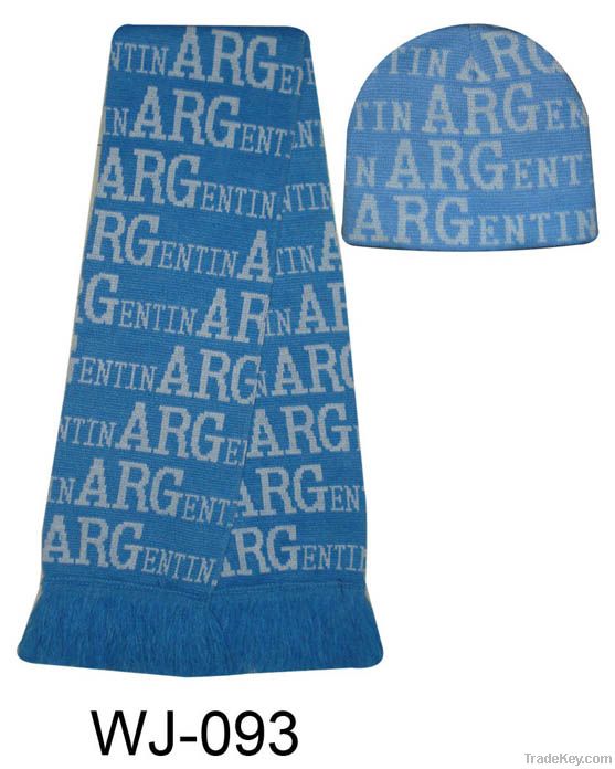 Argentina football fans scarf