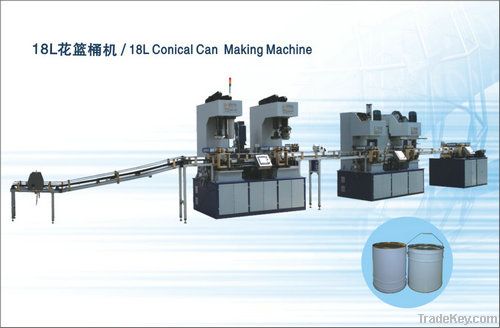 18L Full Automatic Conical Can Making Machine