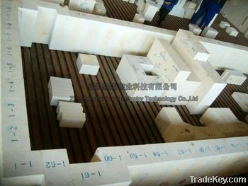 AZS firebricks used in glass furnace