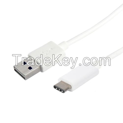 Reversible USB AM to Type C Cable