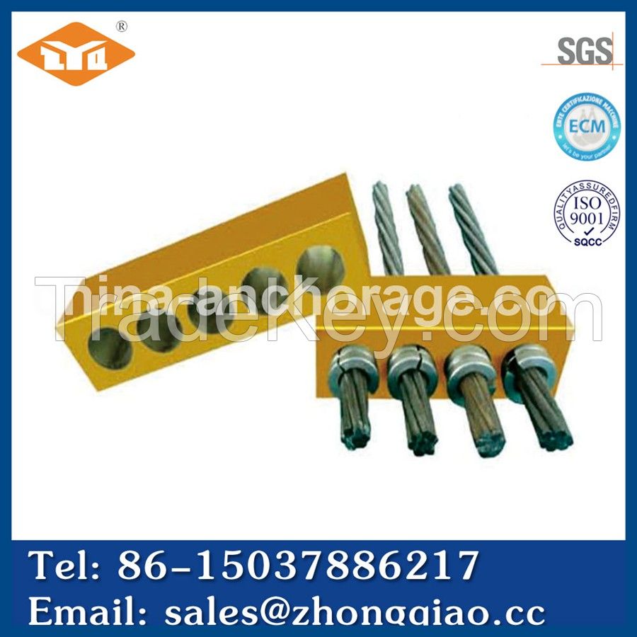 Pre-Tension Slab Anchor for Prestressed Concrete Structure