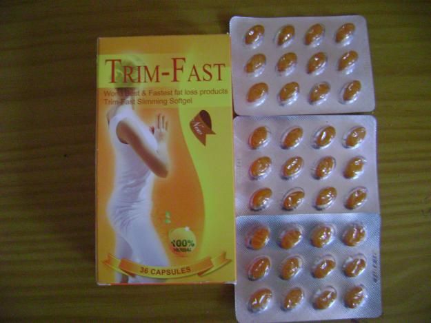  Natural Slimming Capsules Trim Fast Golden Softgel Weight Loss Supplements