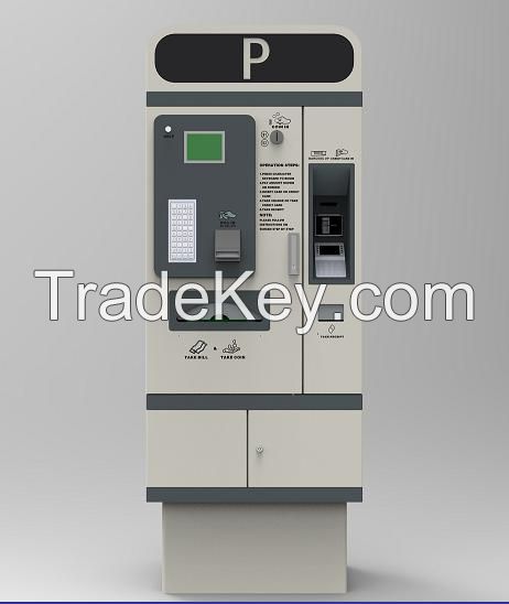 Self-service Tickets Vending Machine parking paystation (full function mode)