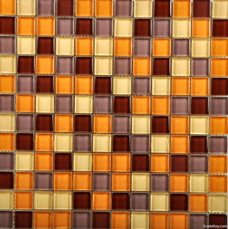 Decorated Wall Glass Mosaic Tiling