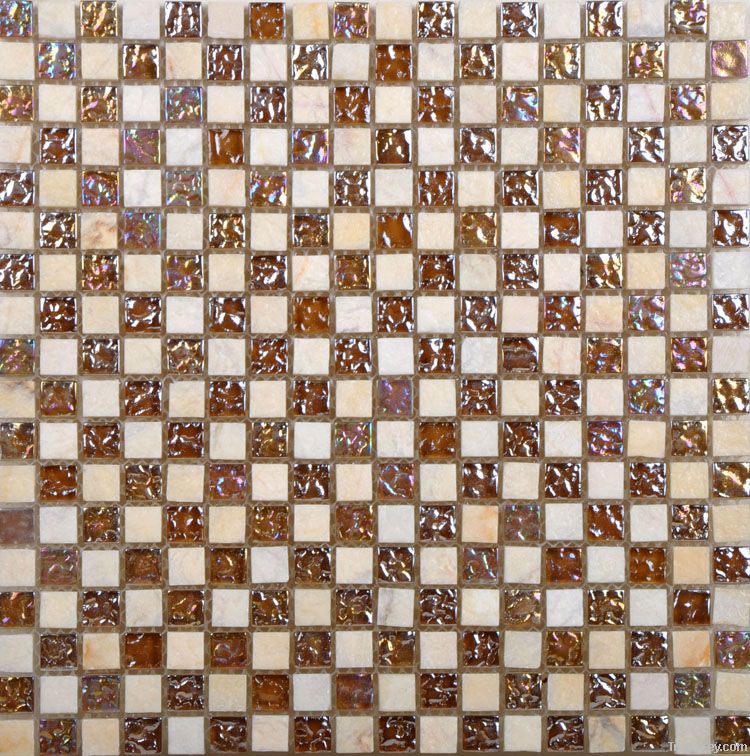 Glass Blend Stone Tile