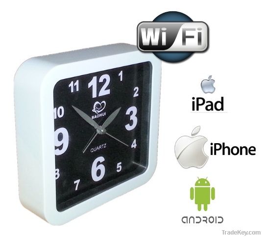 Wifi Clock IP Camera(Support Ipad, Iphone, Smart Phone)(WCH-18C)