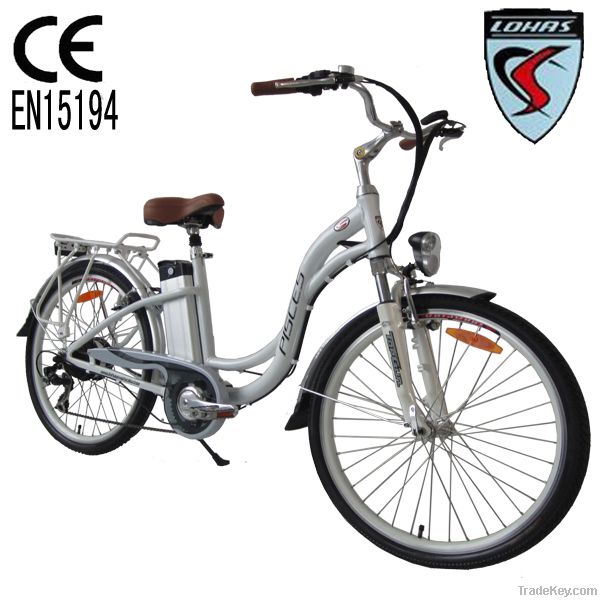 Li-ion battery electric bikes with brushless huh motor/CE approval