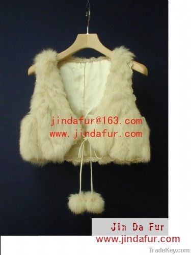 rabbit fur vest