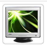 17" regular flat CRT monitor