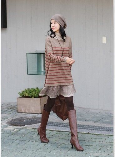 Fashion Stripe Leisure Sweater