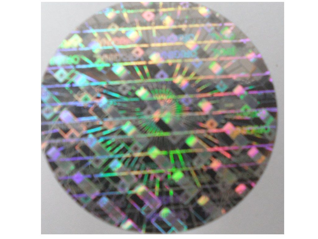 2D effect hologram sticker