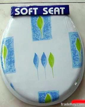 Toilet Seat - Printed Soft Toilet Seat with Cover