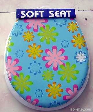 Toilet Seat - Printed Soft Toilet Seat with Cover