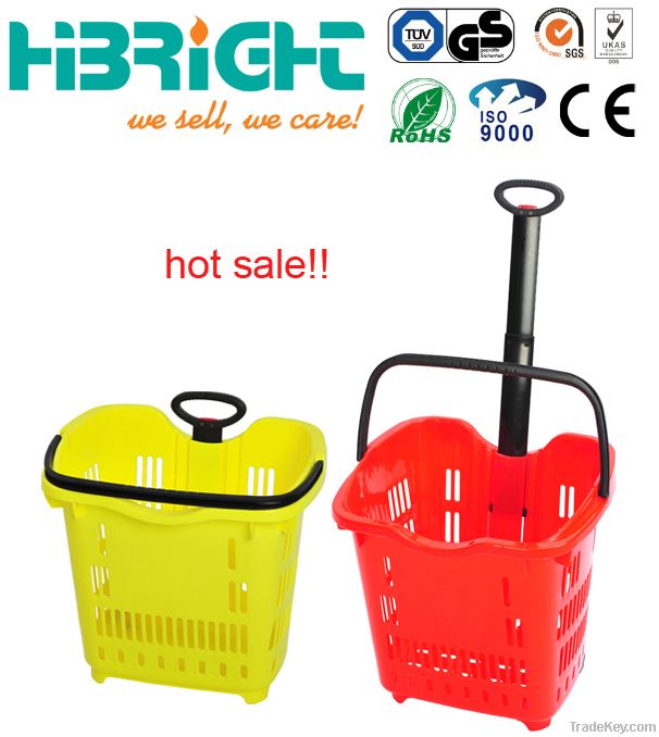 plastic rolling basket