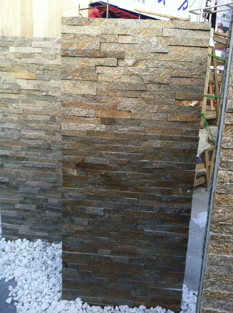 Rusty Quartz Culture Stone Wall