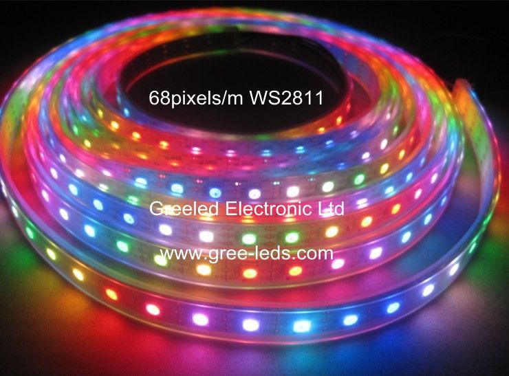 1m 72pixels WS2811/WS2812 Dream Color Addressable Led Strip