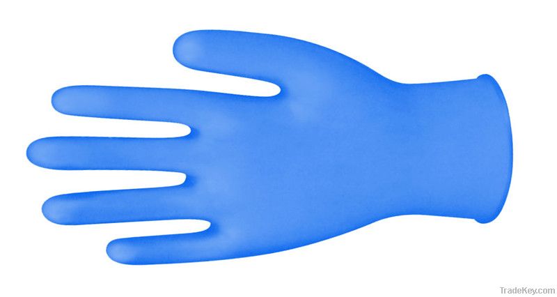 vinyl disposable glove blue