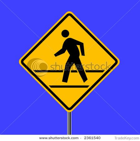 metal traffic sign