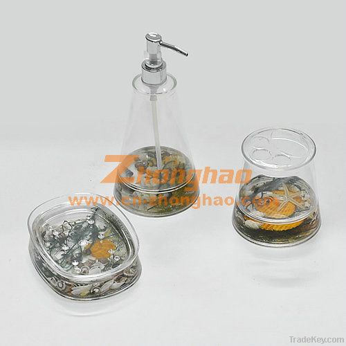 Plastic Bathroom Accessory Set ZH-9001