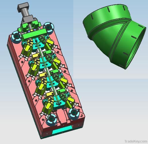 Plastic pipe mould