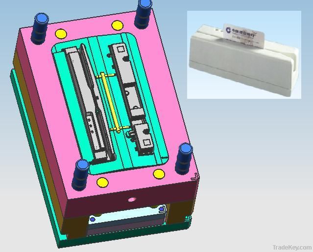 Magnetic read-write machine mold