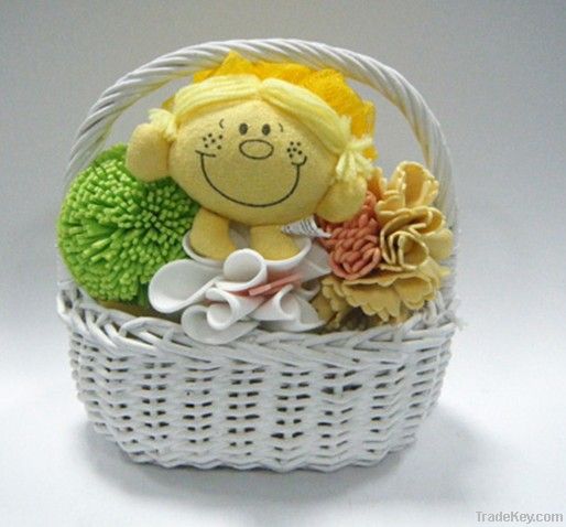 beautiful wicker basket for gift