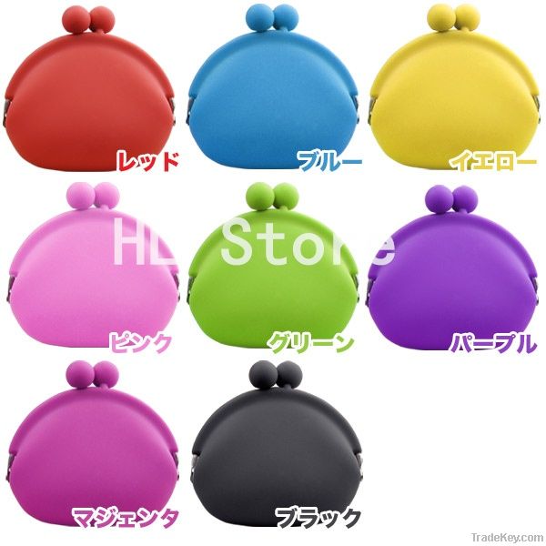 Free shipping + Mix order! Silicone Coin Purse, Silicone Coin Walle